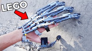 I Made LEGO Mechanical EXO SUIT Hands [upl. by Felt956]