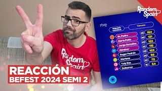 Benidorm Fest 2024  REACCIÓN  Votaciones Semifinal 2 [upl. by Venola973]