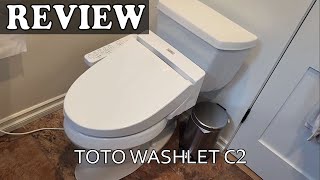 Review TOTO WASHLET C2 Electronic Bidet Toilet Seat [upl. by Jada]