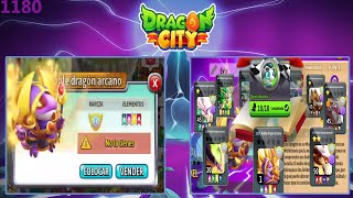 Noble Dragón Arcano y la colección Quinto Heroico en Dragon City 1180 [upl. by Ekyt82]