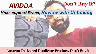 AVIDDA Knee Support Brace unboxing and review Knee support for Artgritis relief Joint Pain Relief [upl. by Nauqes]