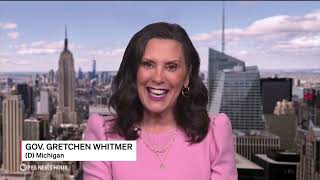 WATCH Michigan Gov Whitmer defends Bidens decision to stay in the 2024 race [upl. by Charo]