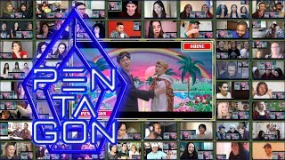 PENTAGONSHINE펜타곤빛나리 Mv reaction mashup [upl. by Aifoz]