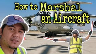 How To Marshall An Aircraft  AIRPORT RAMPMAN [upl. by Mary]