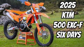 NEW 2025 KTM 500 EXCF SIX DAYS DETAIL LOOK [upl. by Nairam932]