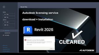 HOW TO INSTALL AUTODESK 2025 LICENSE SERVICE TO CLEAR ERROR COMPLETELY IN REVIT 2025 2024 AND 2023 [upl. by Zanahs]