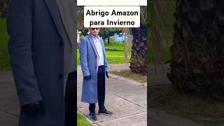 Lindo abrigo de lana para hombre de Amazon Link en la descripción del video completo [upl. by Eneleahcim]