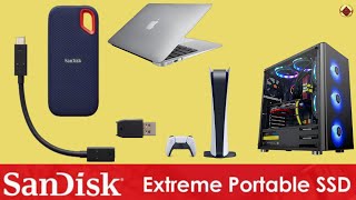 Memoria de estado sólido NVMe externa SanDisk 1TB Extreme SSD portátil SSD para PS5 Mac PC Windows [upl. by Judi798]