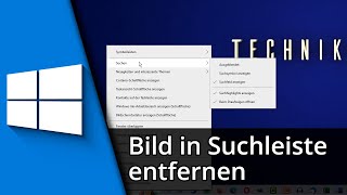 Windows Suchleiste Bild entfernen ✅ Tutorial [upl. by Anirret]