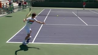 Richard Gasquet Forehand and Backhand  Indian Wells 2013  BNP Paribas Open [upl. by Ojiram]