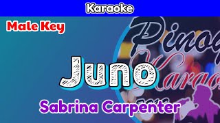 Juno by Sabrina Carpenter Karaoke  Male Key [upl. by Valeda]