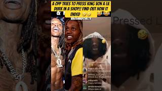 Opps try to press king Von and lil Durk in a shop it didn’t end well kingvon lildurk oblock [upl. by Marylee245]