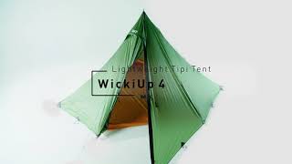 WickiUP 4 Lightweight trekking teepee tent  BACH Equipment [upl. by Lednor618]