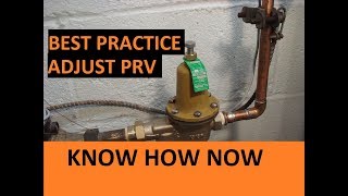 How to Adjust a Water Pressure Regulator Valve [upl. by Naehgem]