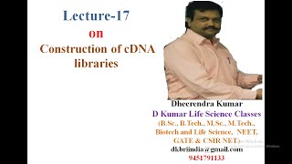 Construction of cDNA libraries by Dheerendra Kumar [upl. by Pavlish]