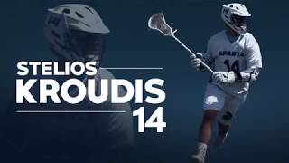 Stelios Kroudis 2018 Senior Lacrosse Highlights  Villanova University 2022 [upl. by Brackely]