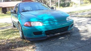 How to install a Honda Civic front lip [upl. by Naffets]