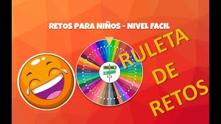 🟤 Ruleta de Retos Nivel  Fácil niños con supervisión de adultos responsables 🟤 [upl. by Dierolf451]