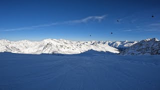 The longest ride in Sölden Schwarze Schneid top to bottom no cuts no music 4K 60 FPS Dec 2023 [upl. by Lemra]