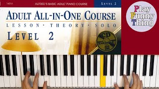 Musetta’s Waltz p102  Alfreds Basic Adult AllinOne Course  Book 2 [upl. by Brenda110]