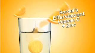 Kordels Vitamin C 1000mg  Zinc Effervescent Tablet [upl. by Schilt680]