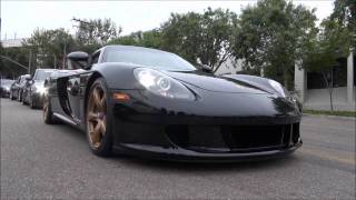 Porsche Carrera GT With Gold and Purple RimsRevs and Acceleration Sound [upl. by Swithbert]