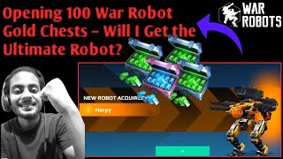 Opening 100 War Robots Gold Chests Can We Unlock the Ultimate Bot [upl. by Moriah465]