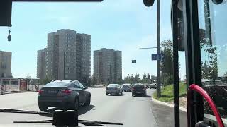 Vilniaus transportas 2G autobusas Santariškės  Laisvės pr  Stotis [upl. by Nolos929]