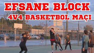 BOSTANLIDA BLOK ŞOVU  4V4 BASKETBOL MAÇI [upl. by Libna]