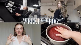 taking an internet break meal prep amp a new hair do 🍰 a weekly vlog [upl. by Ocko]