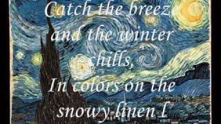 Don McLean  Vincent  Starry Starry Night With Lyrics [upl. by Loar781]