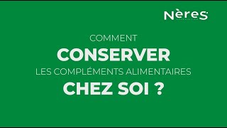 Comment conserver les compléments alimentaires chez soi [upl. by Arualana]