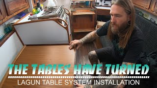 How to Install a Lagun Table on a Alberg 30 Sailboat [upl. by Rahsab]