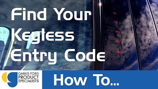 How To Find Your Keyless Entry Code [upl. by Maillw19]