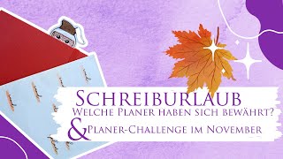 PlanerFazit vom Schreiburlaub und meine StickerChallenge für November [upl. by Chandra]