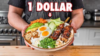 The 1 Dollar Healthy Rice Bowl [upl. by Chevy]