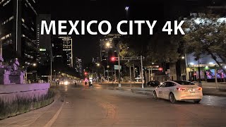 Mexico City 4K  Night Drive [upl. by Rosalyn672]