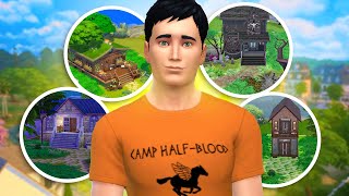 Construí o ACAMPAMENTO MEIO SANGUE no The Sims 4  Compilado [upl. by Edholm617]