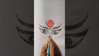 Maa Durga Drawing Easy  Navratri Drawing Easy  How To Draw Maa Durga  durga durgamata [upl. by Arramahs]