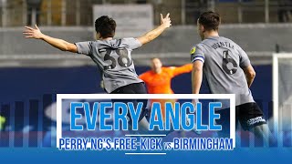 EVERY ANGLE  PERRY NGS FREEKICK vs BIRMINGHAM [upl. by Asel]