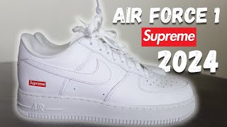 NIKE AIR FORCE 1 SUPREME 2024 REVIEW  ON FEET [upl. by Doralynne]