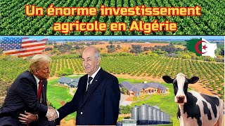 Trump lance d’énormes investissements agricoles en Algérie [upl. by Ynneg]