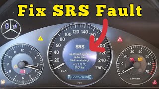 Fix SRS Restraint System Defective on any MercedesBenz [upl. by Garrek]