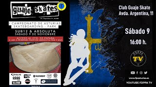 DIRECTO I CAMPEONATO DE ASTURIAS DE SKATEBOARDING PARK  CATEGORÍA ABSOLUTA [upl. by Jemy689]