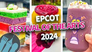 We Ate EVERYTHING at EPCOTs Festival of the Arts [upl. by Fotinas721]