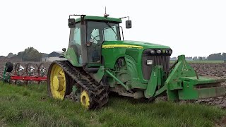 Ploughing  John Deere 8520T  Kverneland  2015 [upl. by Otrebire]