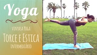 Torce e Estica  YOGA  intermediário  Pri Leite [upl. by Glorianna]