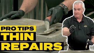 Pro Tips How to Make a Thin Concrete Repair  Concrete Repair  DIY Project Guide [upl. by Armillda196]