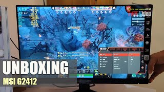 MSI Optix G2412 Unboxing  Budget Gaming Monitor 144hz [upl. by Glenna722]