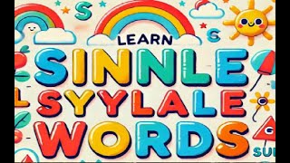 Learn SingleSyllable Words English lesson Class 1 [upl. by Abbi]